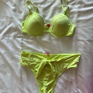 Neon Yellow Bikini Set